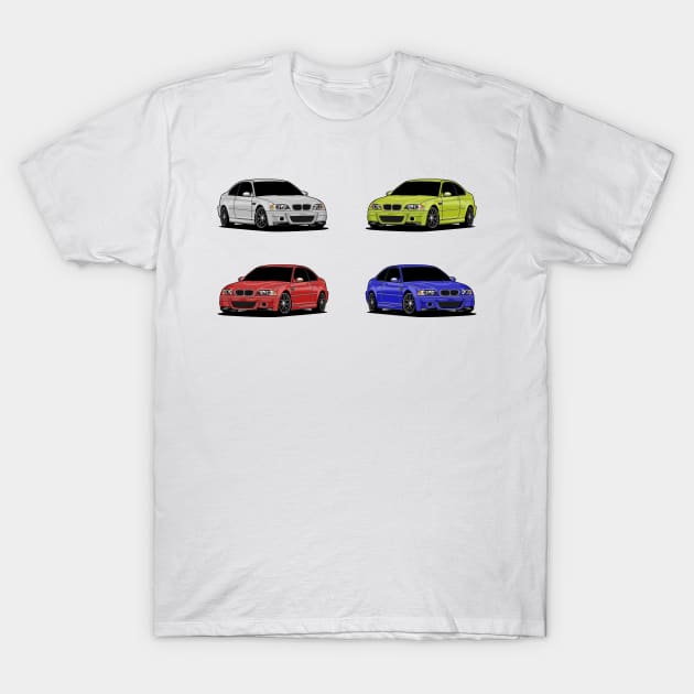 M3 E46 X4 - Germany Car T-Shirt by Car_Designer